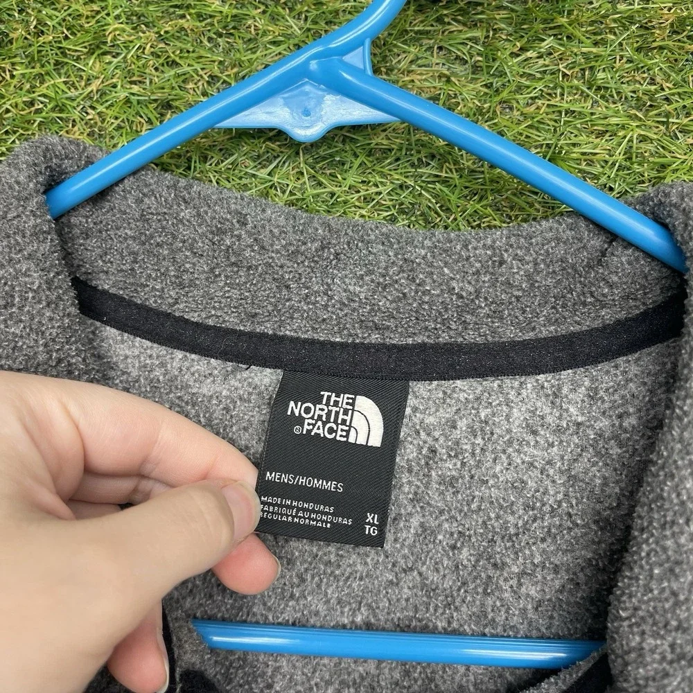 The North Face Pullover Jacket Mens XL Half-Zip Grey Fleece Outdoor Hiking